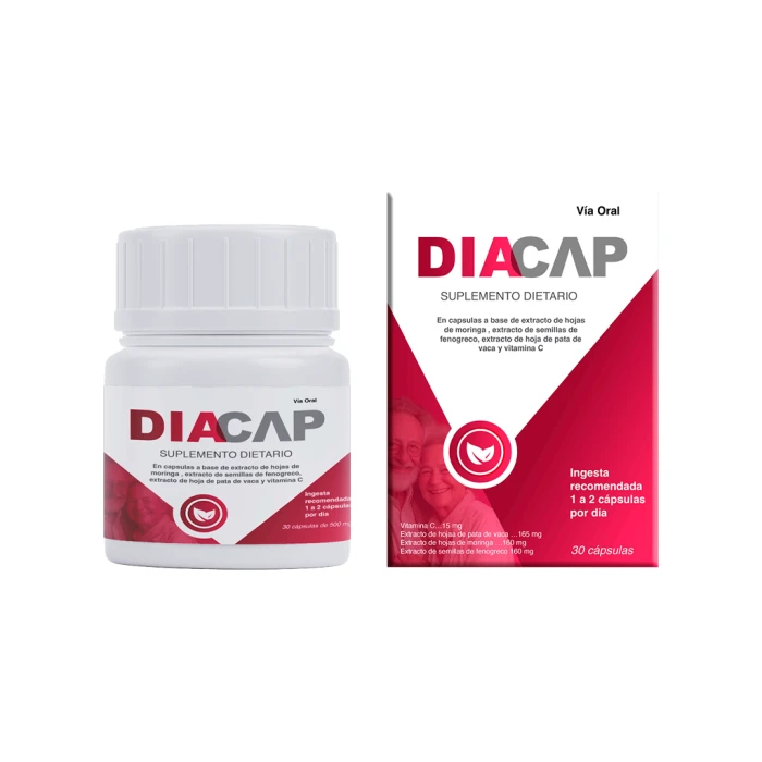 Diacap — suplemento dietario en cápsulas de apoyo al equilibrio del azúcar, 30 cápsulas